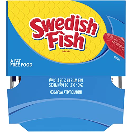 Swedish Fish Mini Soft &Amp; Chewy Candy, 240 - 0.21 Oz Packs