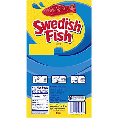 Swedish Fish Mini Soft &Amp; Chewy Candy, 240 - 0.21 Oz Packs