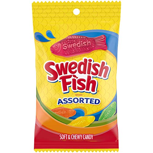 Swedish Fish Assorted Fat Free Soft &Amp; Chewy Candy, 8.0 Oz