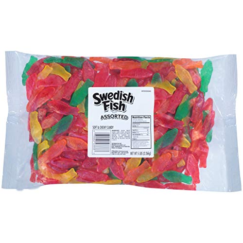 Swedish Fish Assorted Soft &Amp; Chewy Candy, 5 Lb