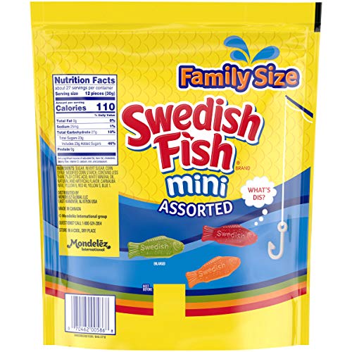 Swedish Fish Assorted Mini Soft &Amp; Chewy Candy, Christmas Candy,