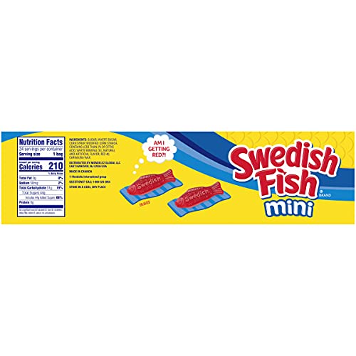 Swedish Fish Mini Soft &Amp; Chewy Candy, 24 - 2 Oz Bags