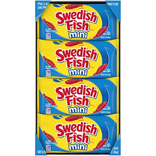 Swedish Fish Mini Soft &Amp; Chewy Candy, 24 - 2 Oz Bags