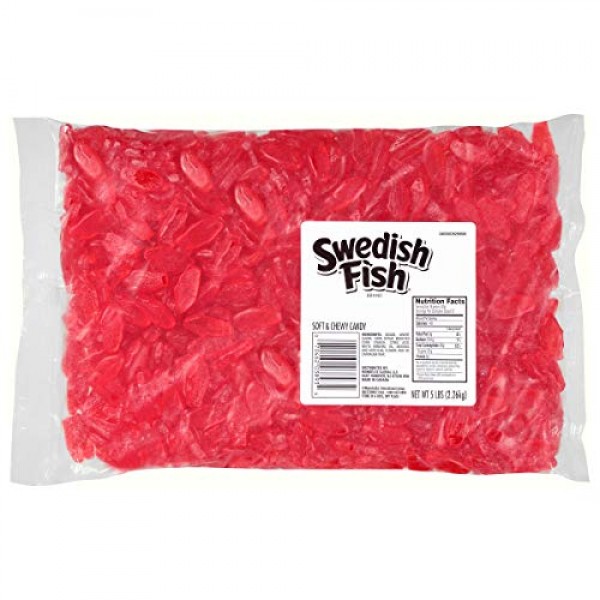 Swedish Fish Mini Soft &Amp; Chewy Candy, 5 Lb