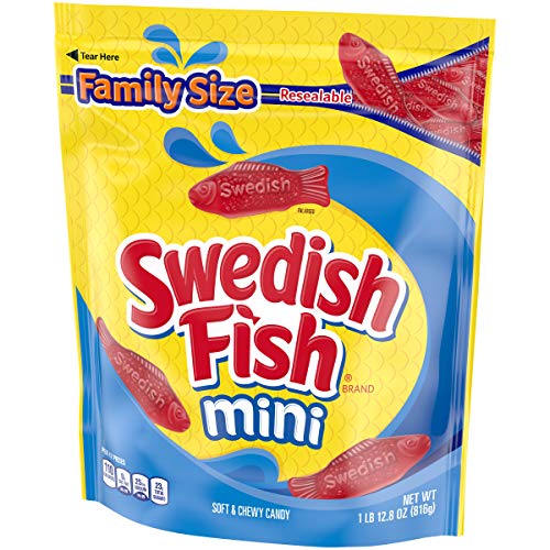 Swedish Fish Mini Soft &Amp; Chewy Candy, Christmas Candy, Family Si
