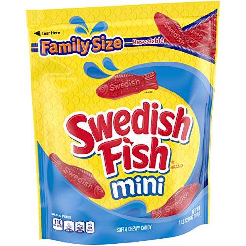 Swedish Fish Mini Soft &Amp; Chewy Candy, Christmas Candy, Family Si