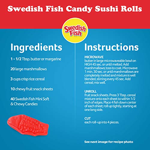 Swedish Fish Mini Soft &Amp; Chewy Candy, Christmas Candy, Family Si