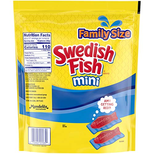 Swedish Fish Mini Soft &Amp; Chewy Candy, Christmas Candy, Family Si