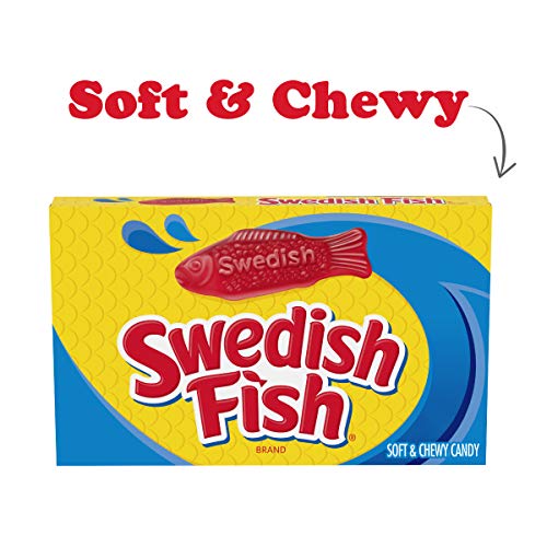 Swedish Fish Soft &Amp; Chewy Candy, Christmas Candy, 3.1 Oz Box