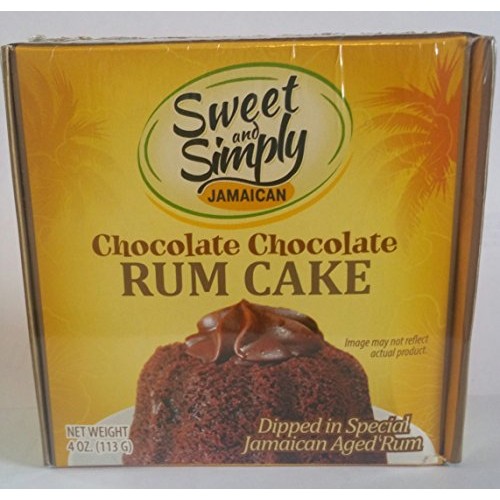 Sweet And Simply Jamaican Chocolate Chocolate Rum Cake 4Oz