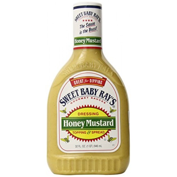 Sweet Baby Rays Honey Mustard Dressing Topping and Spread, 32 Fl...
