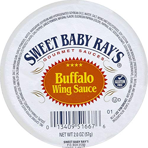 Sweet Baby Rays Buffalo Wing Sauce Dipping 72 Cups 2 Oz.