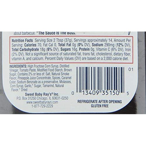Sweet Baby Rays Bbq Sauce Variety Pack: Original/Honey Bbq/Sweet