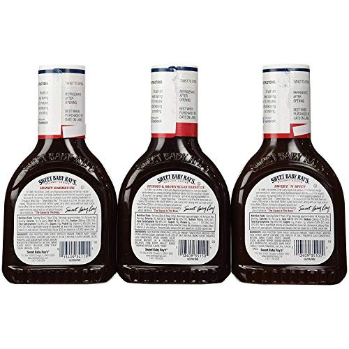 Sweet Baby Rays Bbq Sauce Variety Pack: Original/Honey Bbq/Sweet