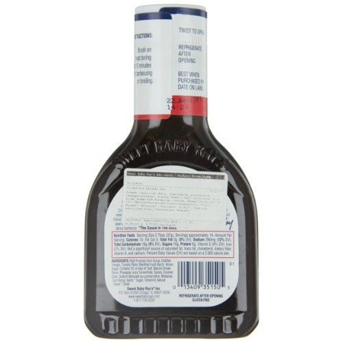 Sweet Baby Rays Hickory &Amp; Brown Sugar Barbecue Sauce - 18 Oz