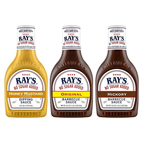 Sweet Baby Rays No Sugar Added Trio Bundle, 1-Original 18.5oz, ...