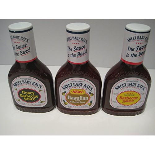 Sweet Baby Rays Variety 3 Pack- Honey Barbecue Sauce, Hawaiian