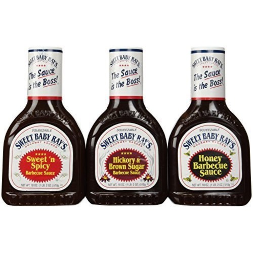 Sweet Baby Rays Variety 3 Pack-Original Barbeque Sauce-Hickory