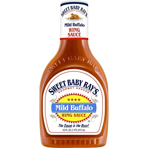 Sweet Baby Rays Wing Sauce, Mild Buffalo, 16 Oz Pack Of 6