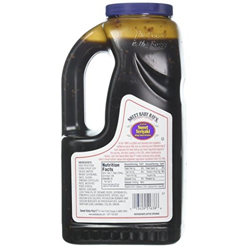 Sweet Teriyaki Wing Glaze &Amp; Sauce By Sweet Baby Rays, 64 Oz. Jug
