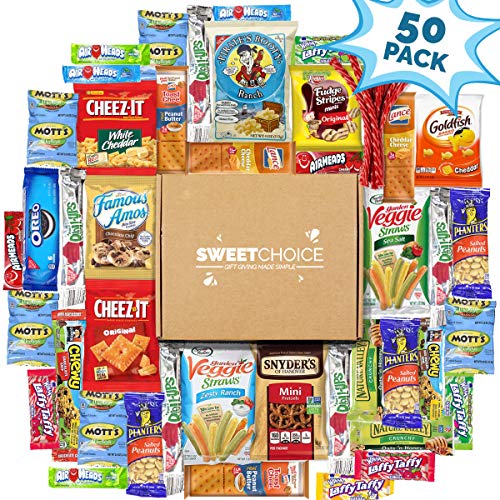 Sweet Choice 50 Count Ultimate Sampler Mixed Bars, Cookies, Ch