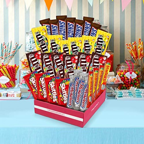 Sweet Choice Gift Basket Mars M&Amp;Ms, Snickers, 3 Musketeers, Ski