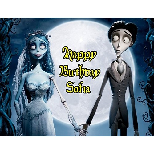 Corpse Bride Tim Burton Gothic Edible Image Photo Sugar Frosting