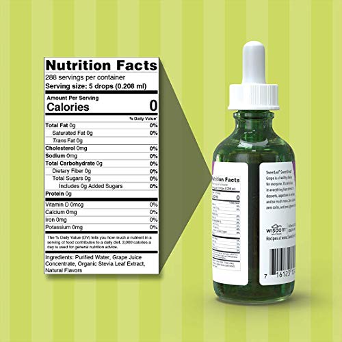 Sweetleaf Sweet Drops Liquid Stevia Sweetener, Grape, 2 Ounce