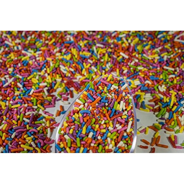 100% natural rainbow sprinkles - natural color, dairy free, nut ...