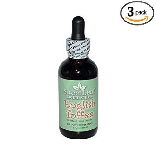 Sweet Leaf English Toffee Flavor Stevia Clear Liquid, 2 Ounce -