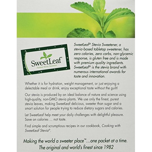 Sweet Leaf Sweetleaf Sweetener, 70 Ct, Pack Of 6