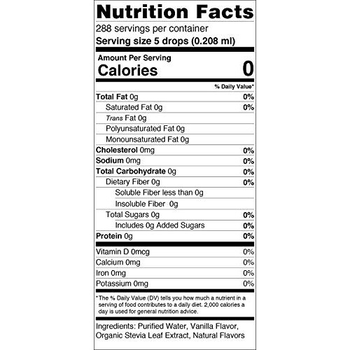 Sweetleaf Liquid Stevia Vanilla Cream 2 Oz 2 Pack