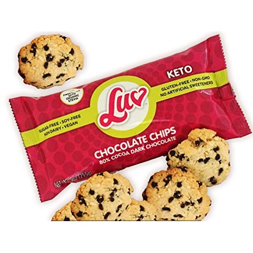 Keto Dark Baking Chocolate Chips - Sugar Free Stevia Sweetened,