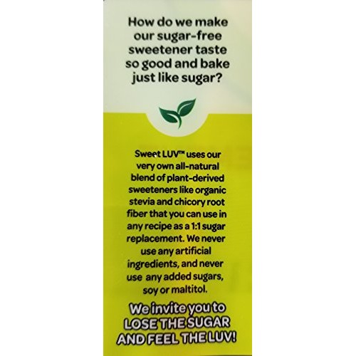 Luv Keto Sweetener Stevia Blend - 1:1 Sugar Free Substitute For