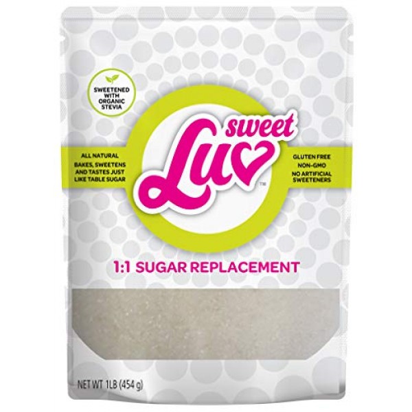 LUV Keto Sweetener Stevia Blend - 1:1 Sugar Free Substitute for ...