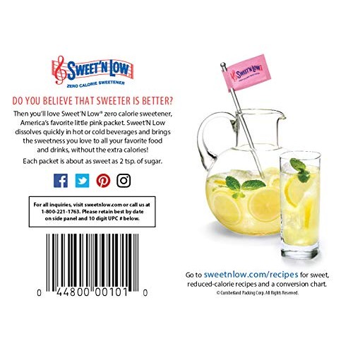 Sweet N Low Sweetener 50 Ct, 1.75 Oz