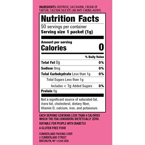Sweet N Low Sweetener 50 Ct, 1.75 Oz