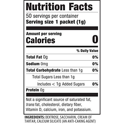 Sweet N Low Sweetener 50 Ct, 1.75 Oz