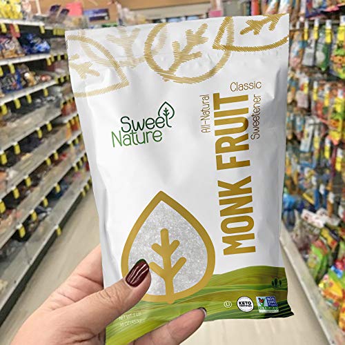 Sweet Nature Monk Fruit Sweetener Classic Non Gmo Gluten Free Su