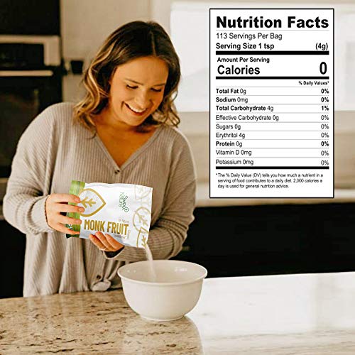 Sweet Nature Monk Fruit Sweetener Classic Non Gmo Gluten Free Su