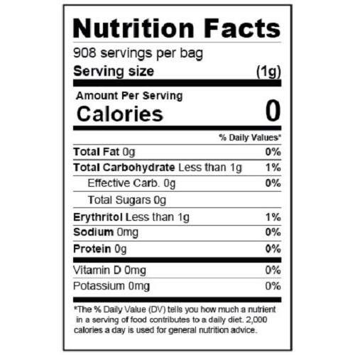 Sweet Nature Stevia Sweetener Powder - All Natural - Kosher - Gl