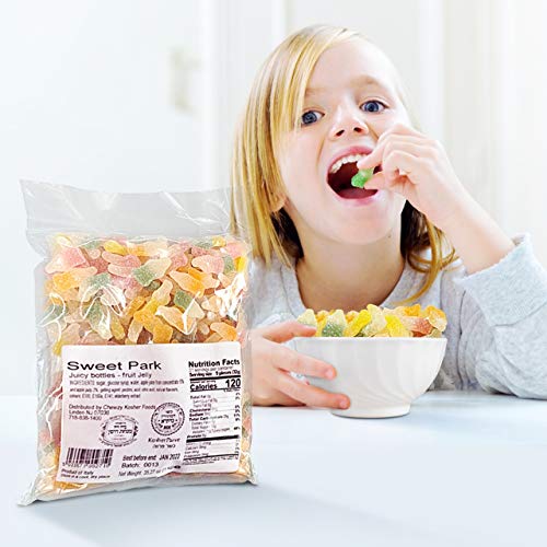 Sweet Park Fruit Jelly, Juicy Bottle Shapes Assorted Colors, 5