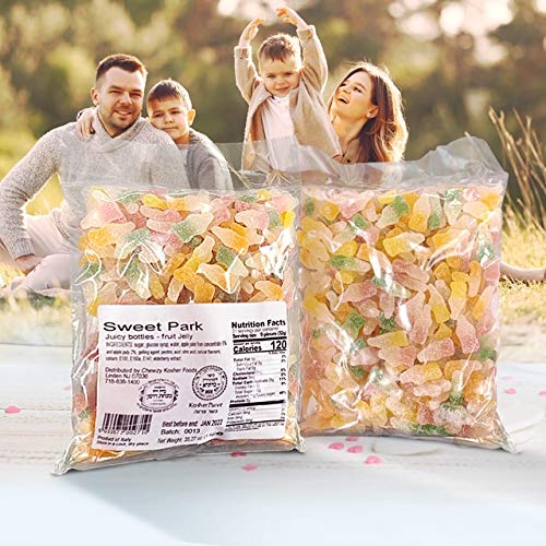 Sweet Park Fruit Jelly, Juicy Bottle Shapes Assorted Colors, 5