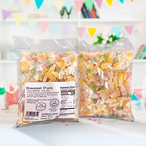 Sweet Park Fruit Jelly, Juicy Bottle Shapes Assorted Colors, 5