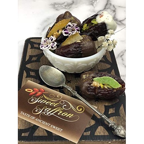 Sweet Saffron Medjool Dates – Dried Dates Box - Stuffed Dates wi...