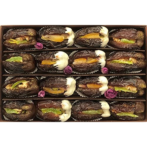 Sweet Saffron Medjool Dates – Dried Dates Box - Stuffed Dates wi...