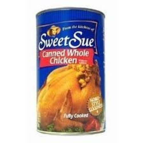 Sweet Sue Canned Whole Chicken Without Giblets 50Oz Can Pack Of 1