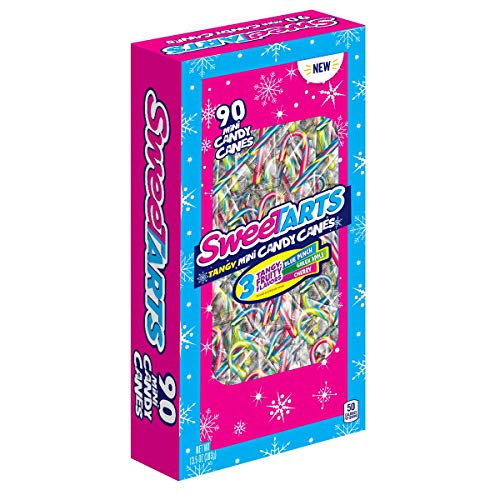 Ferrara 1 Box Sweetarts Tangy Mini Candy Canes - 3 Fruity Flav