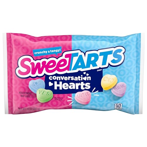 Sweetarts Conversation Hearts, Valentines Day Candy, 10 Ounce P...