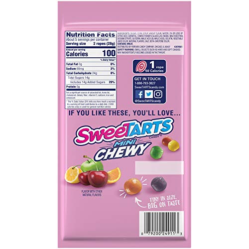 Sweetarts Ropes, Cherry Punch, 5 Ounce, 12 Count 1 Pack